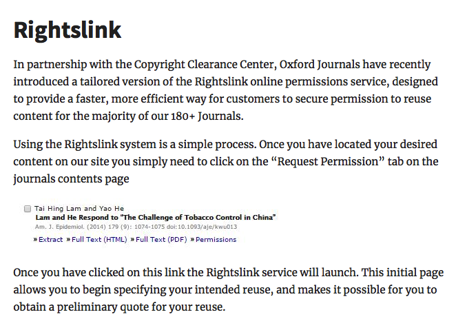 Rightslink Instructions